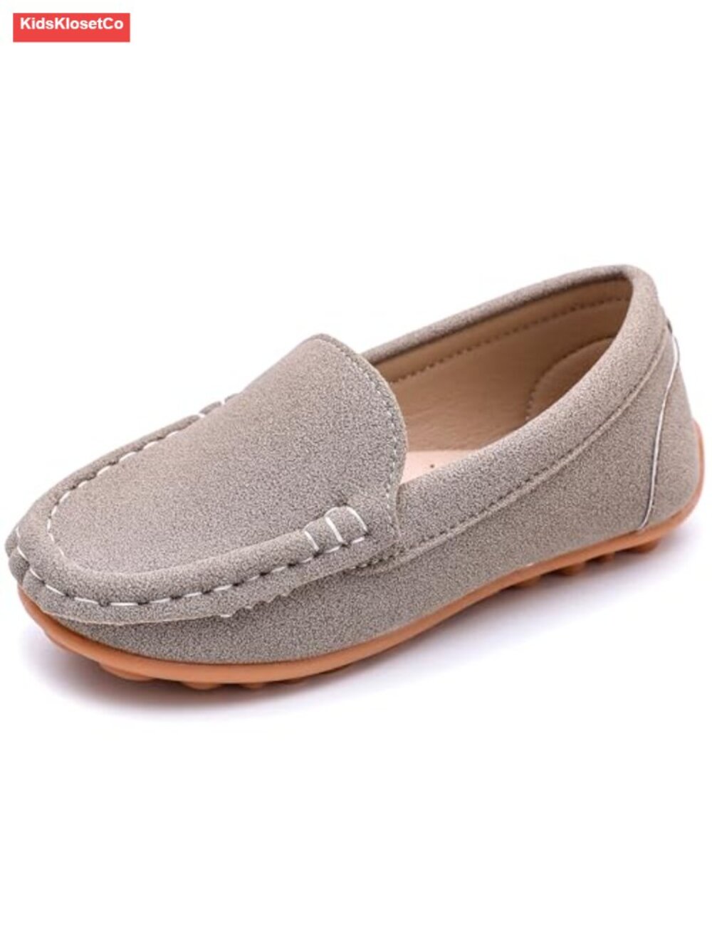 Faux Suede Mocc Loafers for Boys Slip-On School Church